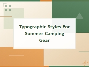 Free Camping Fonts: Typographic Styles for Summer Camping Gear